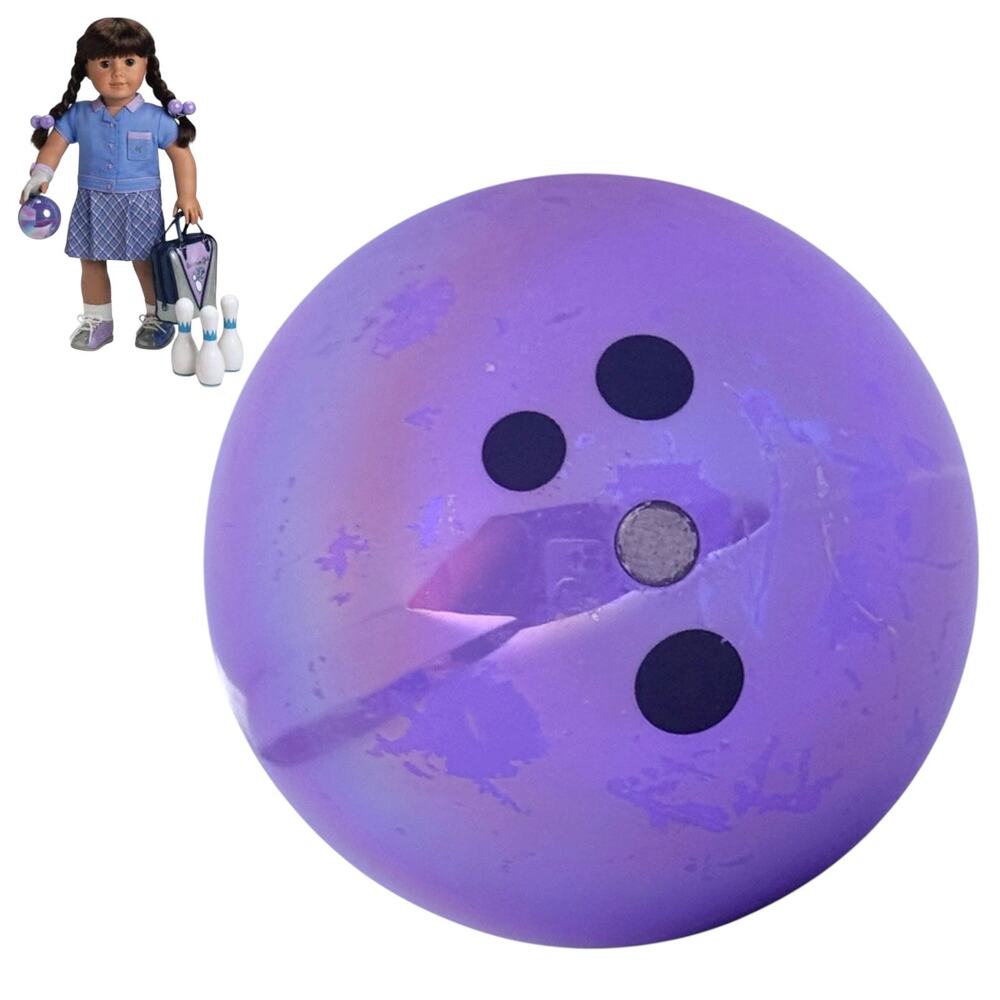 American Girl Bowling Ball Iridescent Bowling Alley Party Accessory Purple Blue